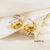 1 Pair Elegant Retro Roman Style C Shape Plating Inlay Stainless Steel Zircon 18K Gold Plated Ear Studs