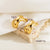 1 Pair Elegant Retro Roman Style C Shape Plating Inlay Stainless Steel Zircon 18K Gold Plated Ear Studs