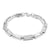 Elegant Geometric Solid Color Titanium Steel 18K Gold Plated Bracelets In Bulk