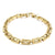 Elegant Geometric Solid Color Titanium Steel 18K Gold Plated Bracelets In Bulk