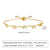 Brass Minimalist Metal Grain Zircon Bracelets