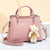 Women'S Pu Leather Animal Elegant Ornament Square Zipper Handbag