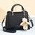 Women'S Pu Leather Animal Elegant Ornament Square Zipper Handbag