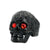 Hip-Hop Punk Streetwear Skull Stainless Steel Polishing Rhinestones None Halloween Men'S Rings
