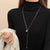 Minimalist Round Copper Plating Gold Plated Pendant Necklace