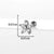 Ear Cartilage Rings & Studs Flower 316L Stainless Steel  Copper