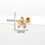 Ear Cartilage Rings & Studs Flower 316L Stainless Steel  Copper