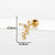 Ear Cartilage Rings & Studs Flower 316L Stainless Steel  Copper
