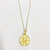 Minimalist Constellation Copper 14K Gold Plated Pendant Necklace In Bulk