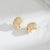 1 Pair Lady Streetwear Geometric Plating Inlay Copper Zircon Ear Studs