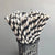 100 Pieces Birthday Fashion Stripe Paper Straw 1 Piece