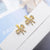 1 Pair Classic Style Commute Heart Shape Bow Knot Inlay Copper Zircon Earrings