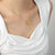Elegant Minimalist Square Titanium Steel 18K Gold Plated Plating Pendant Necklace