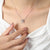 Elegant Minimalist Square Titanium Steel 18K Gold Plated Plating Pendant Necklace