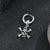 1 Piece Halloween Punk Skull Plating Stainless Steel Drop Earrings