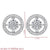 1 Pair Minimalist Flower Plating Inlay Copper Zircon White Gold Plated Ear Studs