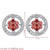 1 Pair Minimalist Flower Plating Inlay Copper Zircon White Gold Plated Ear Studs