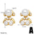 1 Pair Modern Style Minimalist Animal Bear Plating Inlay Copper Artificial Pearls Zircon 18K Gold Plated Ear Studs
