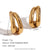 1 Pair Minimalist Classic Style Solid Color Plating 304 Stainless Steel 18K Gold Plated Ear Studs