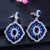 1 Pair Romantic Commute Rhombus Plating Inlay Copper Zircon Rhodium Plated Silver Plated Drop Earrings