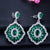 1 Pair Romantic Commute Rhombus Plating Inlay Copper Zircon Rhodium Plated Silver Plated Drop Earrings