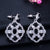 1 Pair Romantic Commute Rhombus Plating Inlay Copper Zircon Rhodium Plated Silver Plated Drop Earrings