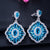 1 Pair Romantic Commute Rhombus Plating Inlay Copper Zircon Rhodium Plated Silver Plated Drop Earrings