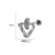 1 Piece Ear Cartilage Rings & Studs Minimalist Classic Style Pentagram Heart Shape Flower 316L Stainless Steel  Copper Plating Inlay Zircon