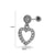 1 Piece Ear Cartilage Rings & Studs Minimalist Classic Style Pentagram Heart Shape Flower 316L Stainless Steel  Copper Plating Inlay Zircon