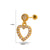 1 Piece Ear Cartilage Rings & Studs Minimalist Classic Style Pentagram Heart Shape Flower 316L Stainless Steel  Copper Plating Inlay Zircon