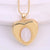 Ig Style Virgin Mary Heart Shape Shell Copper Plating Inlay Carving Shell 18K Gold Plated Pendant Necklace