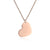 Punk Minimalist Heart Shape Stainless Steel Plating Inlay Pendant Necklace