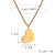 Punk Minimalist Heart Shape Stainless Steel Plating Inlay Pendant Necklace