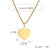 Punk Minimalist Heart Shape Stainless Steel Plating Inlay Pendant Necklace