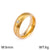 Titanium Steel 18K Gold Plated Korean Style Geometric Rings