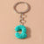 Minimalist Letter Resin Bag Pendant Keychain