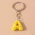 Minimalist Letter Resin Bag Pendant Keychain