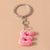 Minimalist Letter Resin Bag Pendant Keychain