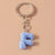 Minimalist Letter Resin Bag Pendant Keychain