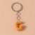 Minimalist Letter Resin Bag Pendant Keychain