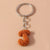 Minimalist Letter Resin Bag Pendant Keychain