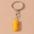 Minimalist Letter Resin Bag Pendant Keychain
