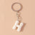 Minimalist Letter Resin Bag Pendant Keychain