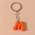 Minimalist Letter Resin Bag Pendant Keychain