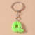 Minimalist Letter Resin Bag Pendant Keychain