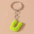 Minimalist Letter Resin Bag Pendant Keychain