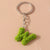 Minimalist Letter Resin Bag Pendant Keychain