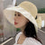 Women'S Minimalist Bow Knot Big Eaves Sun Hat