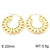 Fashion Geometric Stainless Steel Plating Hoop Earrings 1 Pair