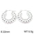 Fashion Geometric Stainless Steel Plating Hoop Earrings 1 Pair